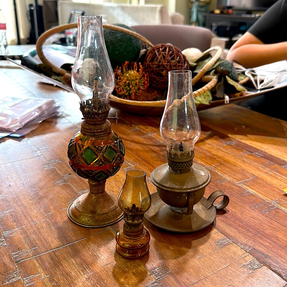 Vintage Oil Lamps - 3